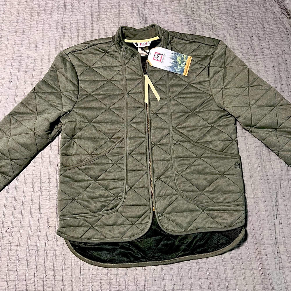 Avalanche quilted jacket, army green, never worn tags still on